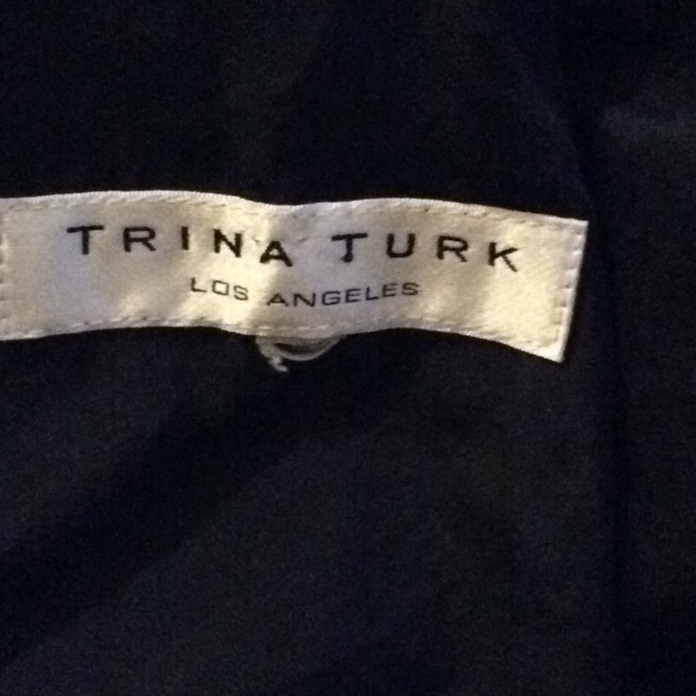 Trina Turk, evening Neck tie collar silk dress #0 - Picture 8 of 8